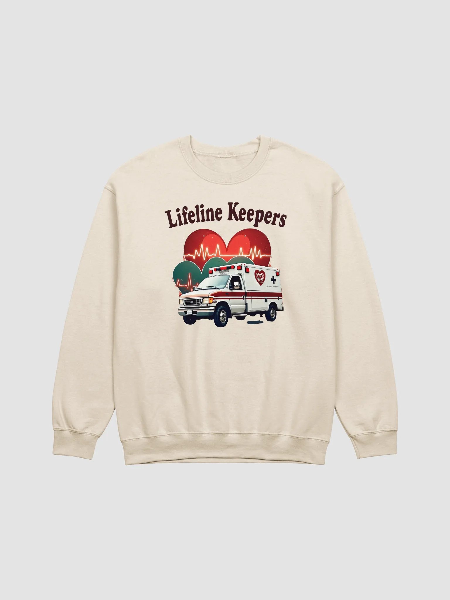 Heartbeat Lifeline Ambulance Crewneck product image (3)