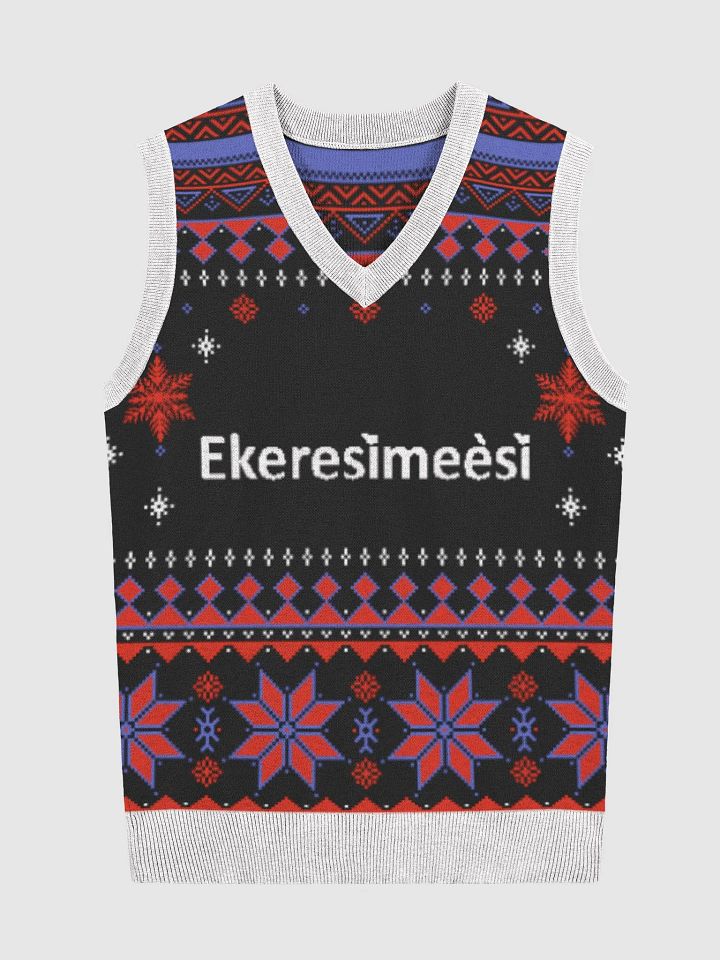 Ekeresìmeèsì Knitted V-Neck Vest product image (1)