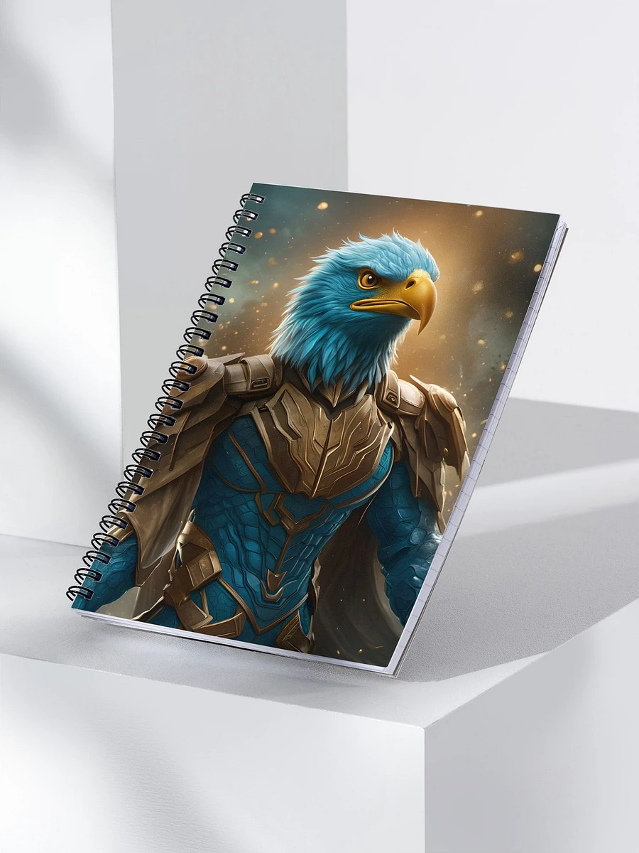 Superhero Bald Eagle, AI Art, Spiral Notebook 04 product image (3)