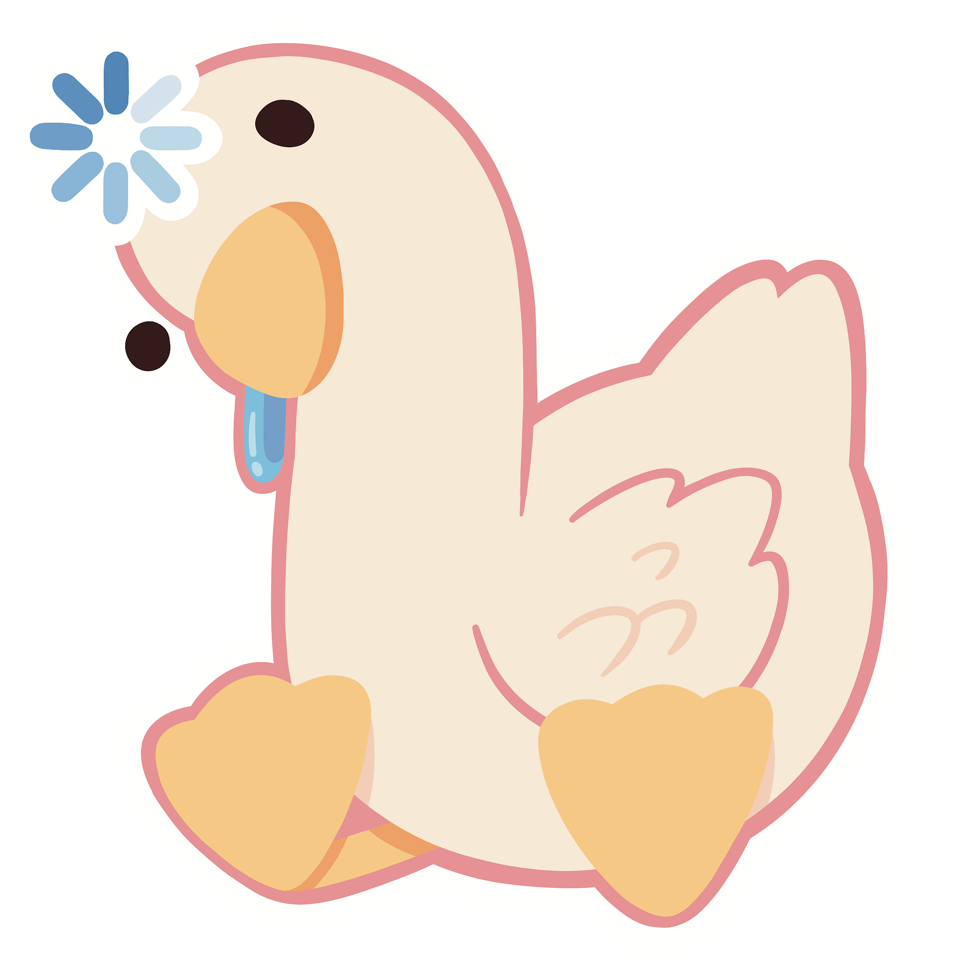 Buffering Goose Sticker product image (1)