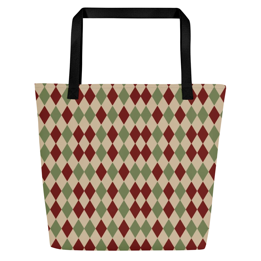 Harlequin Christmas Tote Bag product image (3)