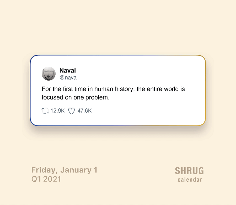 Shrug Calendar 2021 product image (5)