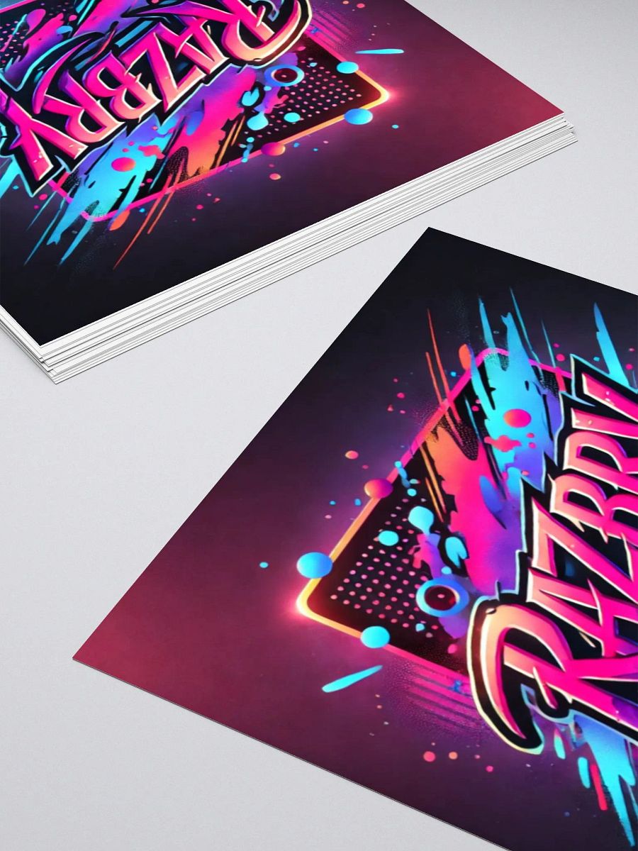 Razbry Reefs Neon Splash Sticker (3x3 & 4x4) product image (7)