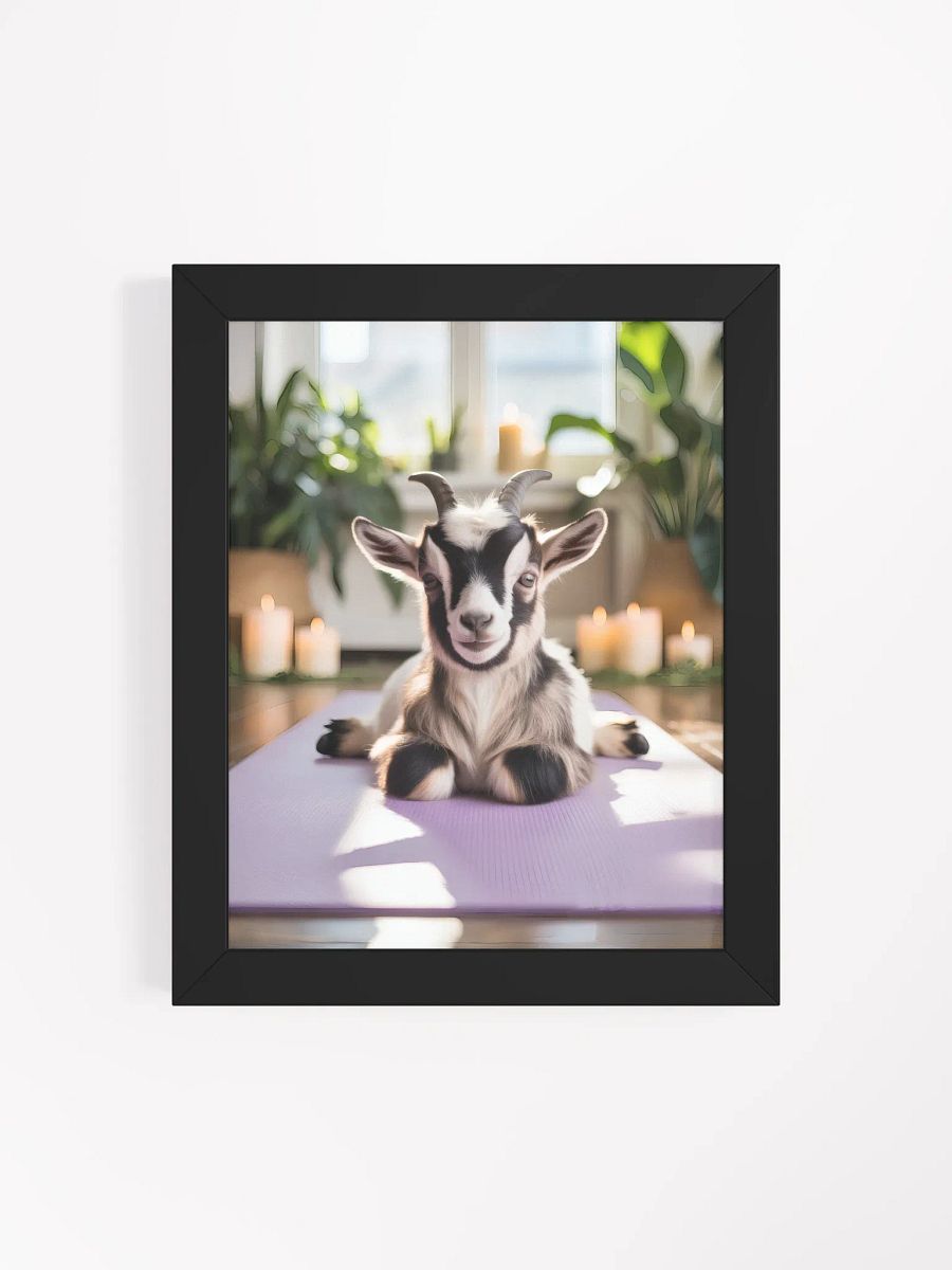 Yoga Goat Zen Moment Framed Poster product image (5)