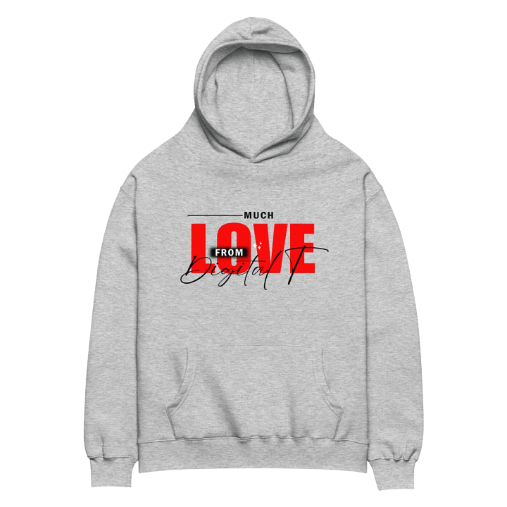 Premium Oversized Hoodie (Red & Black product image (2)