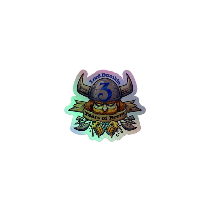 3 years affiliation holographic sticker product image (1)