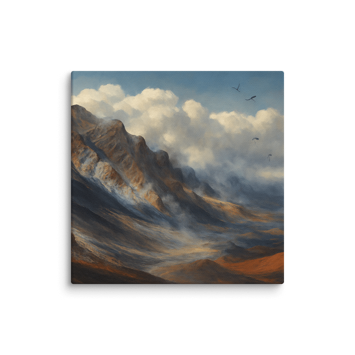 Canvas Print - Textured Mountain Landscape 'Mountain Majesty' product image (1)
