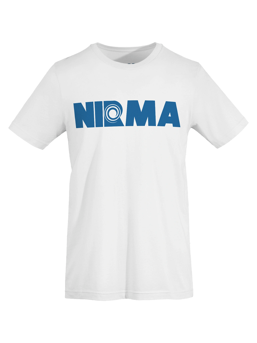 NIRMA Logo Tee – White | Bella + Canvas 3001 product image (7)