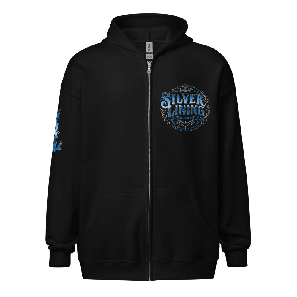 Silver Lining zip hoodie product image (1)
