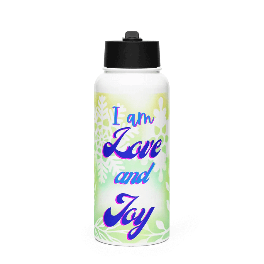 Joyful Love Stainless Steel Water Bottle for halthy happy ladies and gents product image (1)