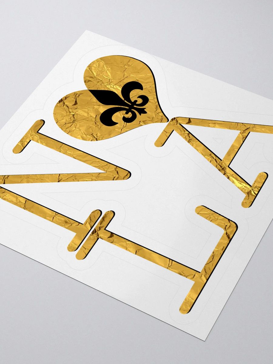 I LOVE NOLA **BIGSHOT STICKER** (GOLD WRAP FULL) product image (3)