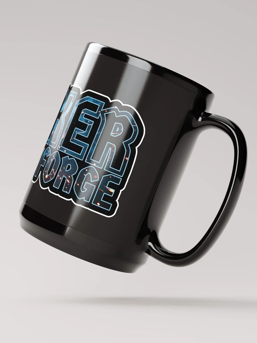 Forge-Inspired Black Glossy Mug product image (3)