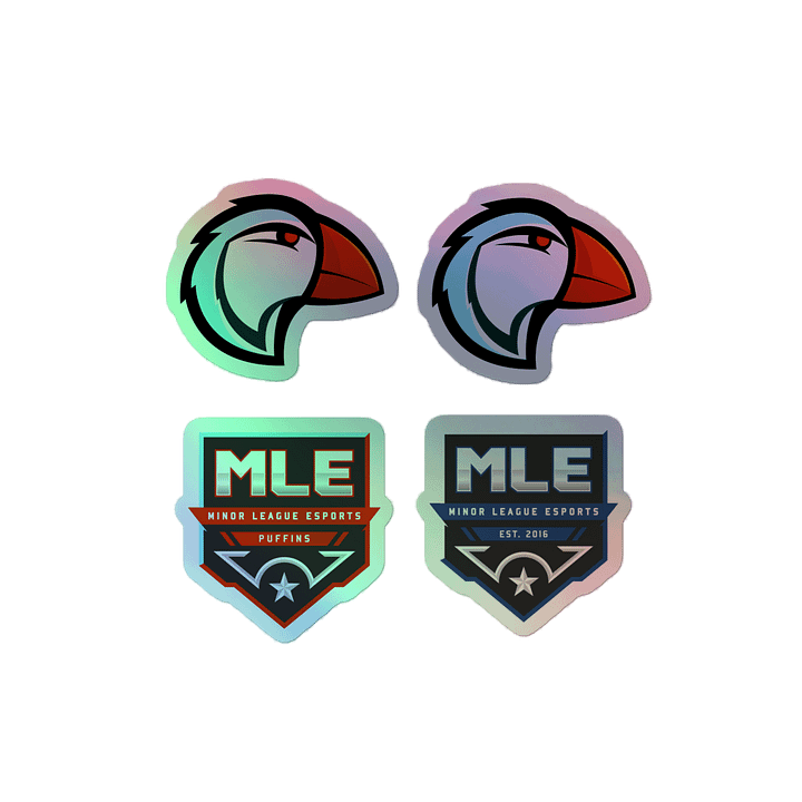 Puffins Holographic Sticker Set product image (2)
