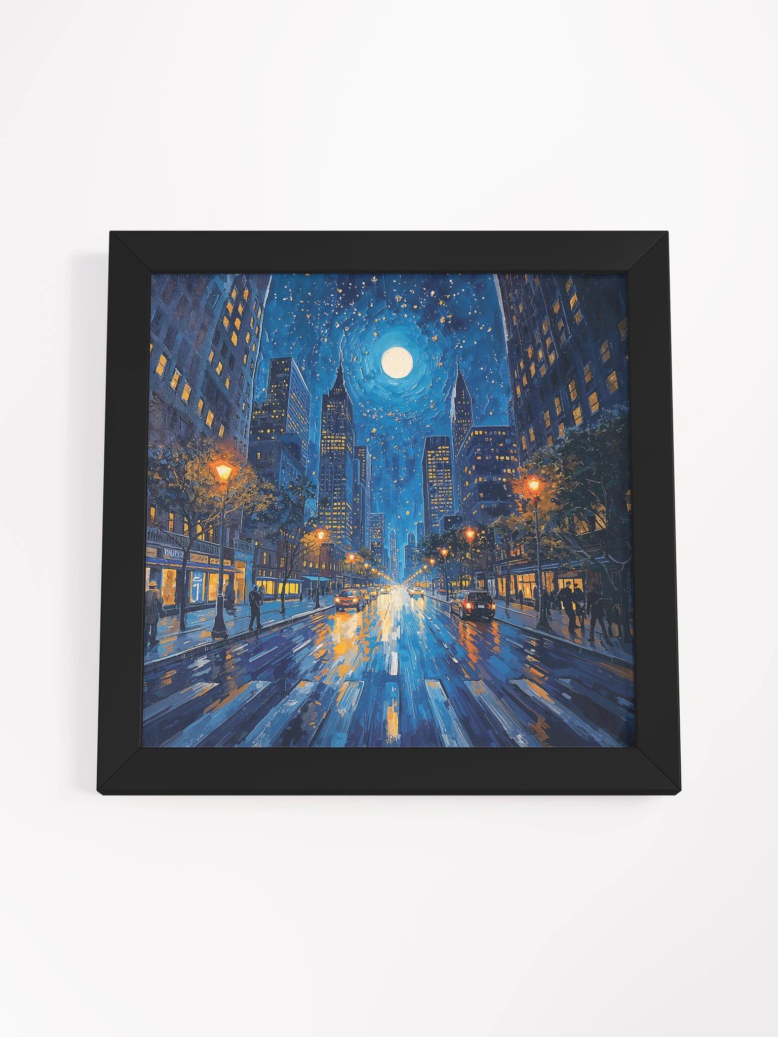 Moonlit Avenue Framed Print product image (17)