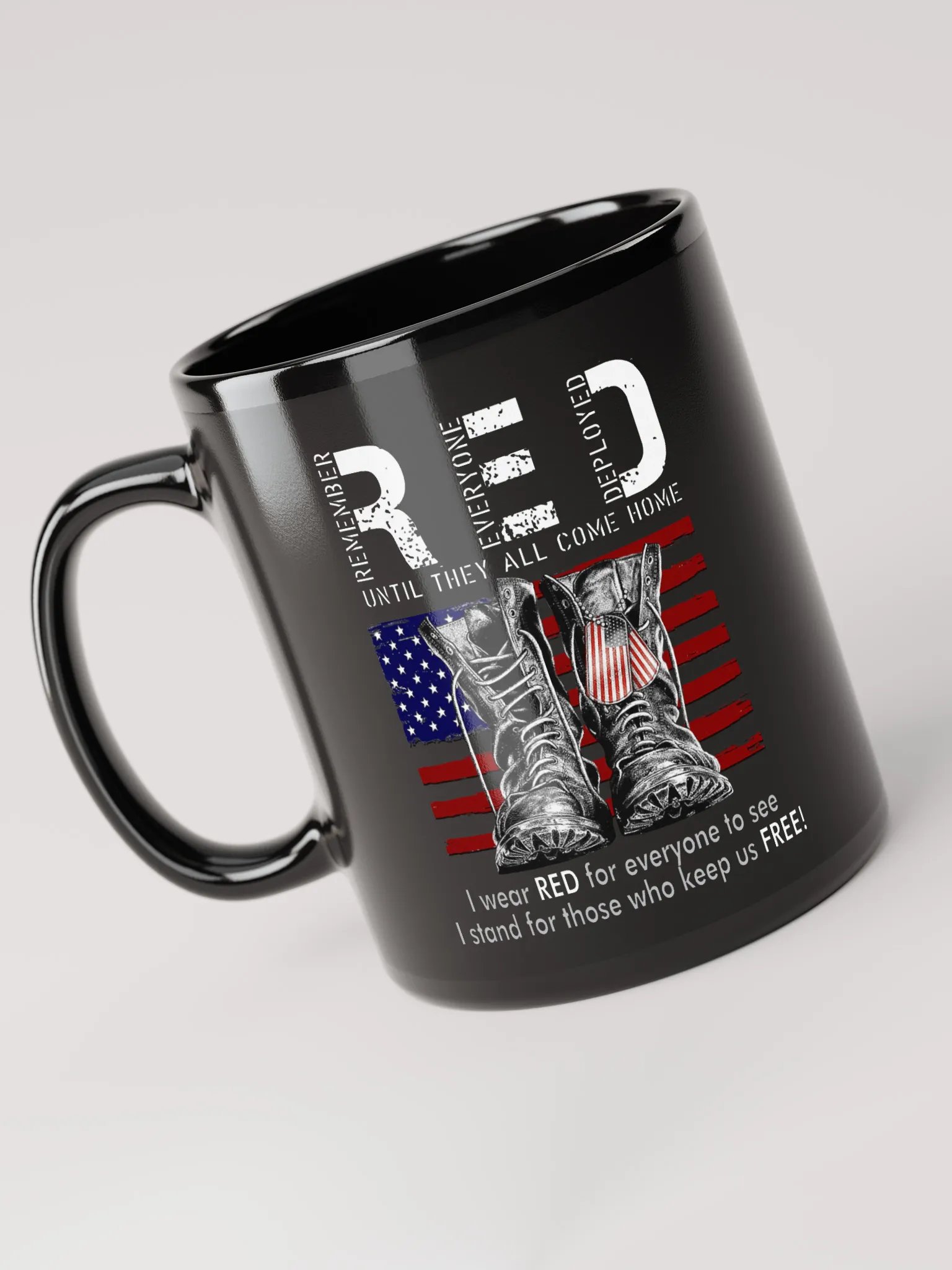 Red Until They All Come Home - Black Mug product image (1)