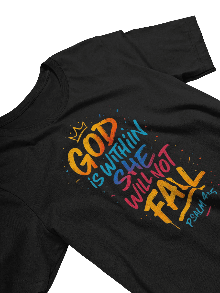"Unshakable Grace" – Psalm 46:5 Street Graffiti Tee | Bella+Canvas Supersoft product image (30)