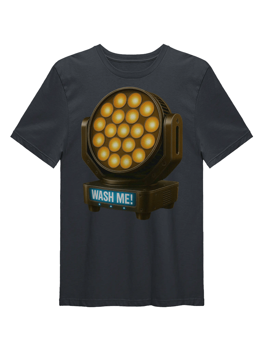Theatrically Jerry: Amber LED "Wash Me!" Moving Head Wash Light T-Shirt product image (1)
