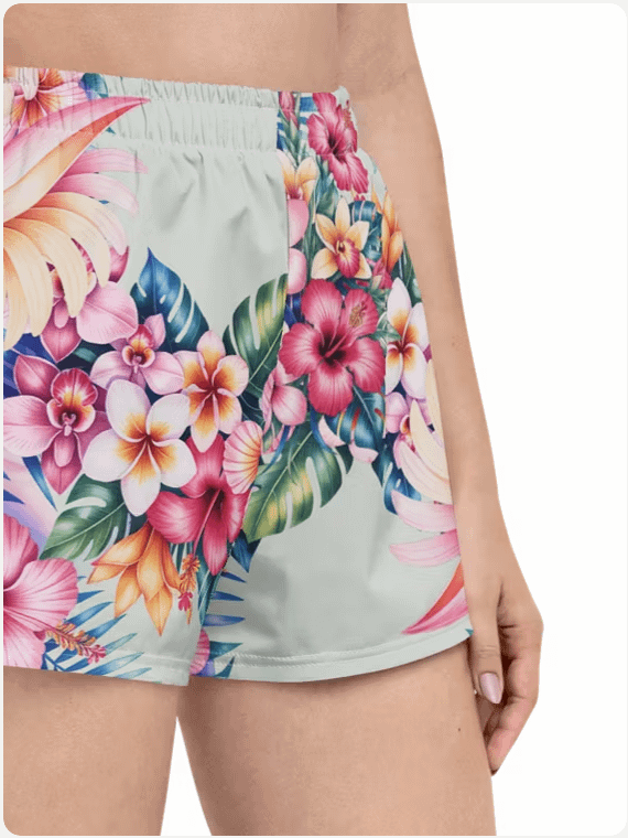 Hawaiian flora-Athletic shorts product image (4)