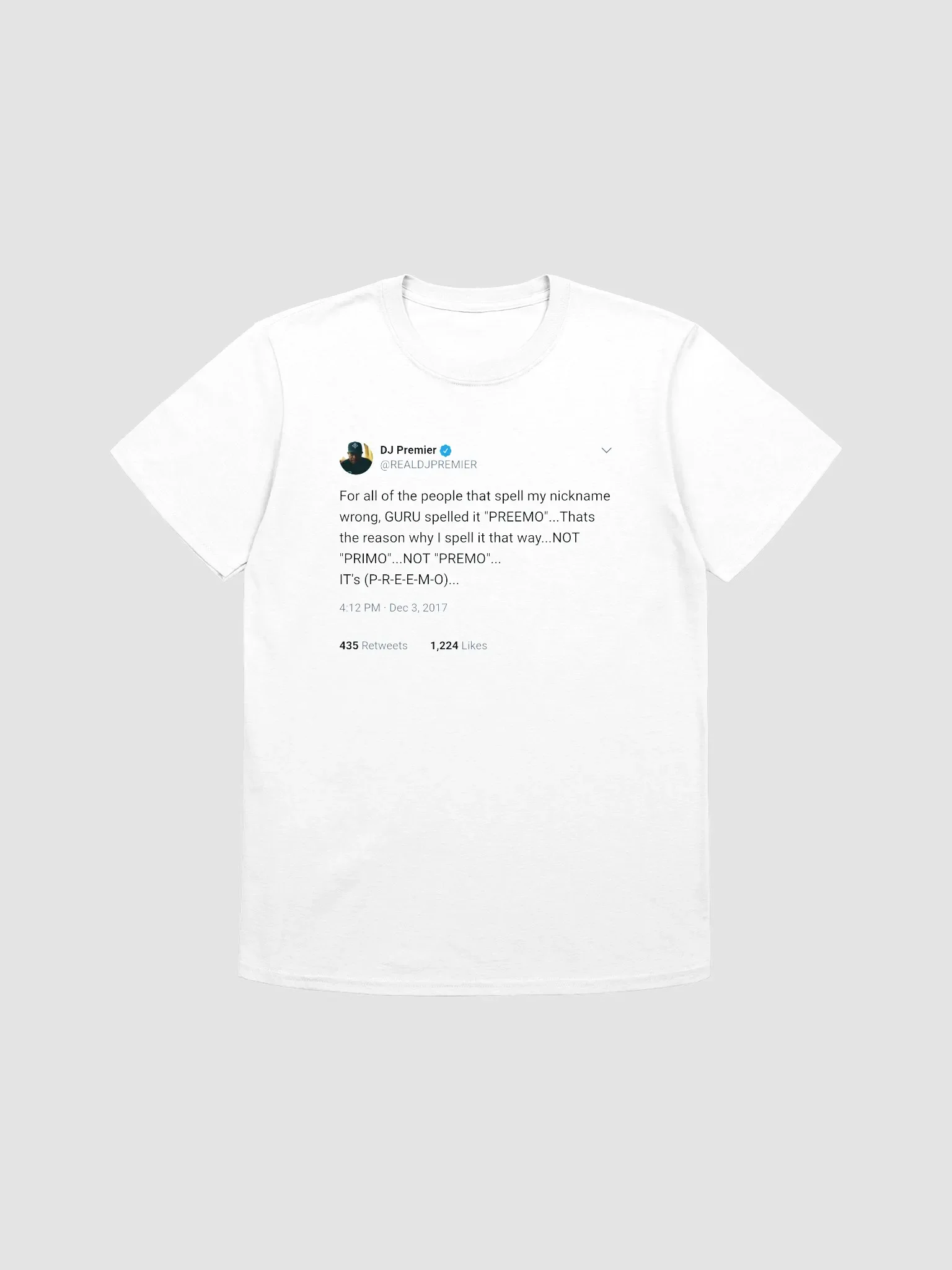 Dj Premier GURU Tweet T Shirt product image (1)