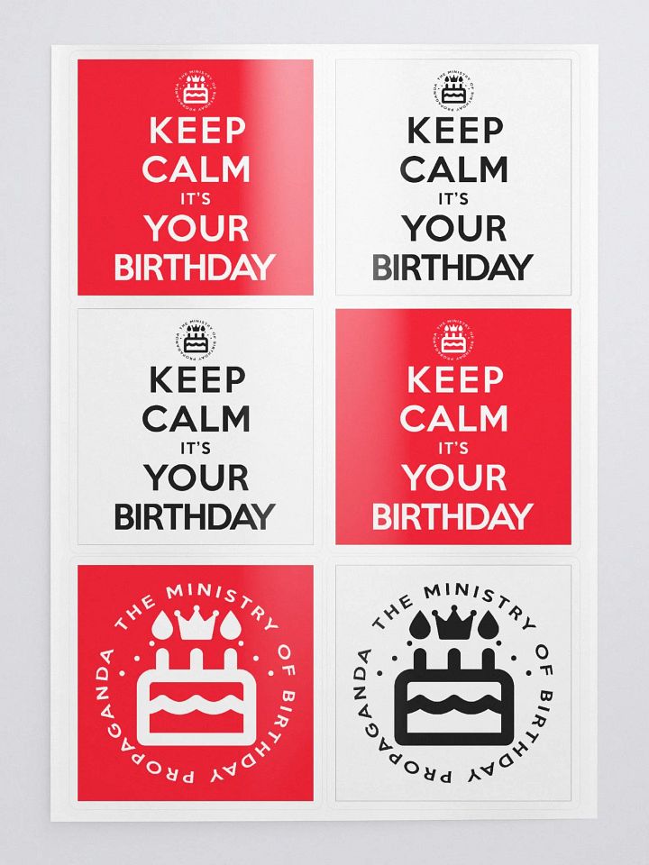 Birthday Propaganda Stickers product image (1)