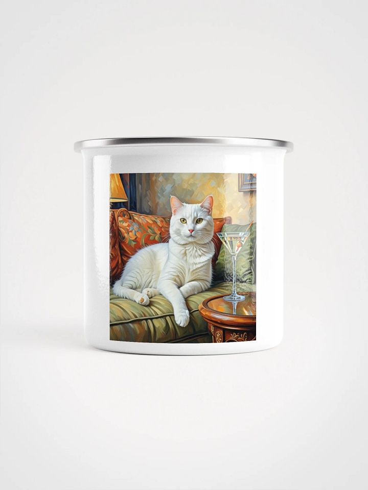 CLASSEY CAT ON COUCH NEXT TO MARTINI product image (2)