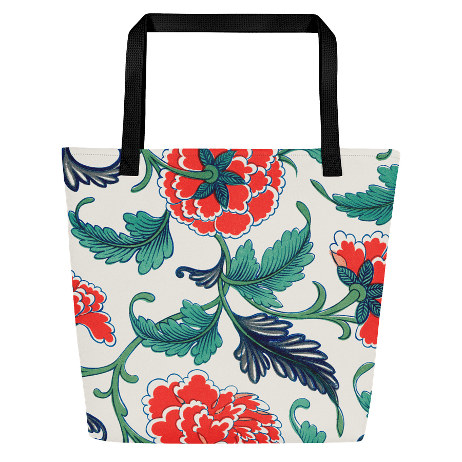 Red floral pattern. Tote Bag product image (3)