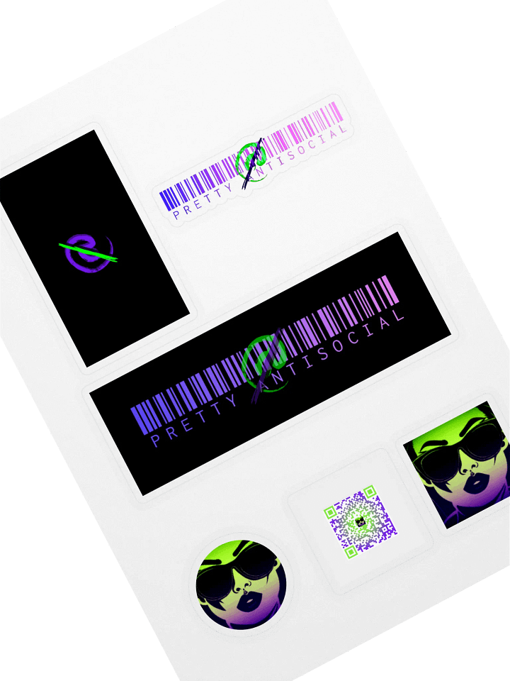OG Pretty AntiSocial Logo Sticker Sheet product image (1)
