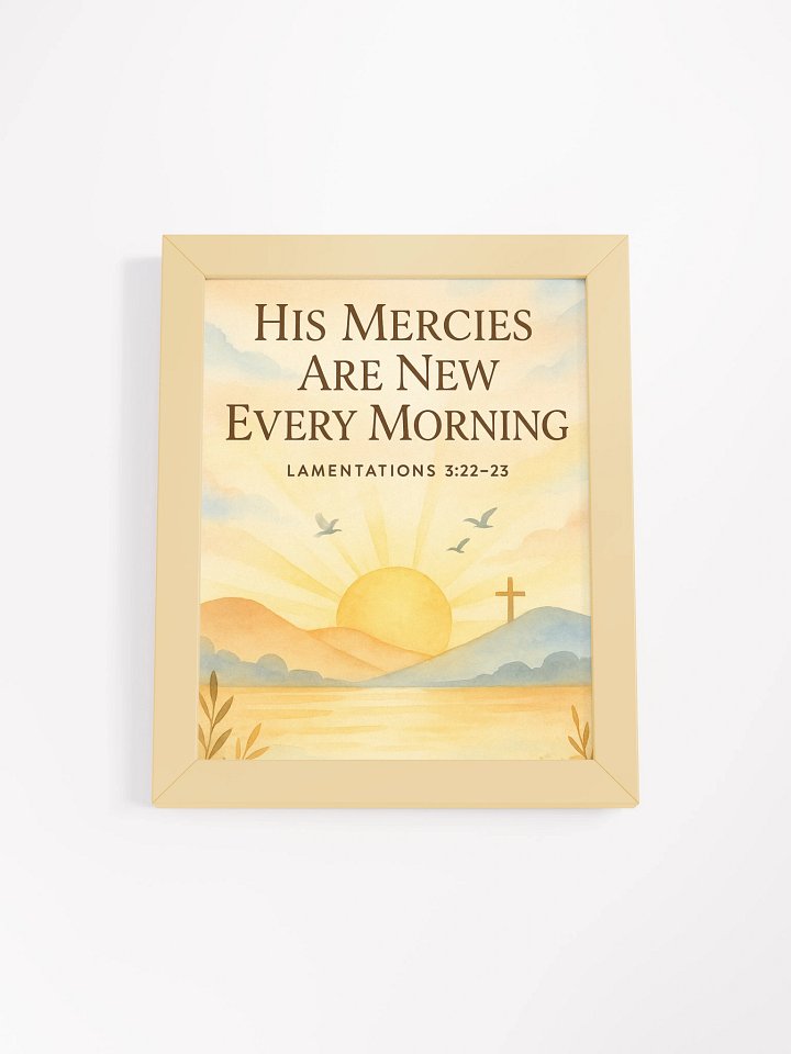 Lamentations 3:22-23 Wall Art – His Mercies Are New Every Morning | Christian Scripture Decor product image (3)