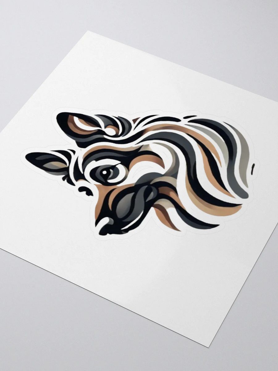 Sleek German Shepherd Abstract Art Sticker product image (7)