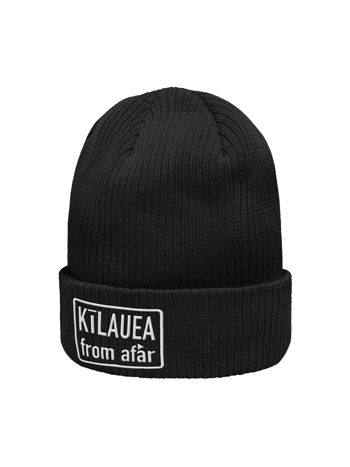 Kīlauea from afar. Organic Cotton Ribbed Beanie product image (9)