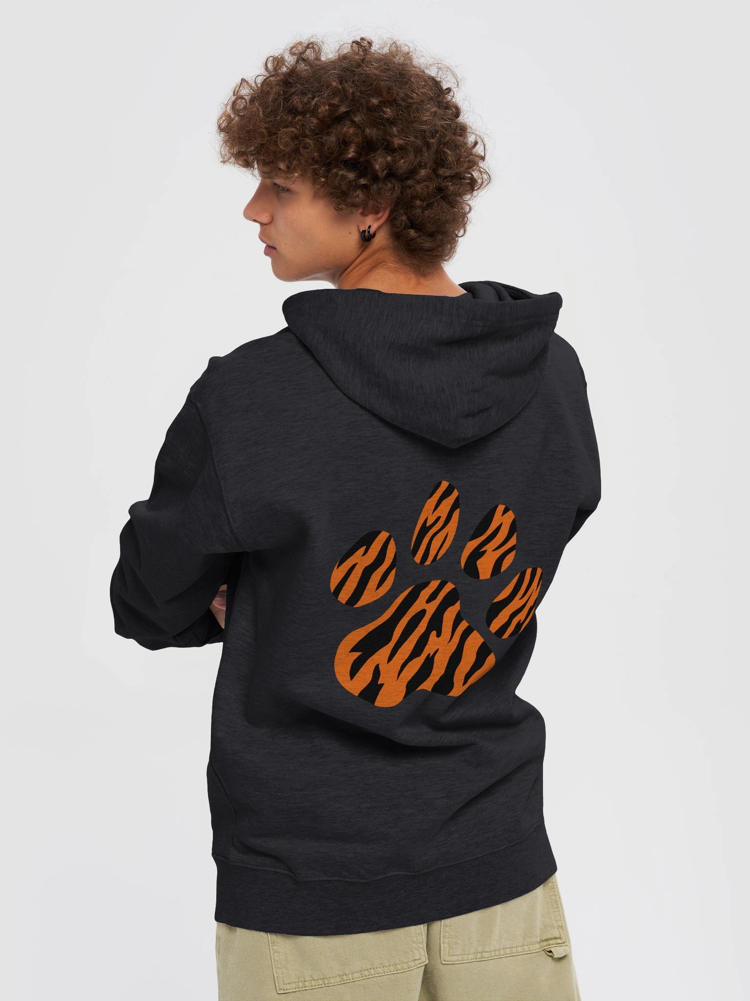 Heartbeat Tiger Soccer Zip-Up Hoodie product image (11)