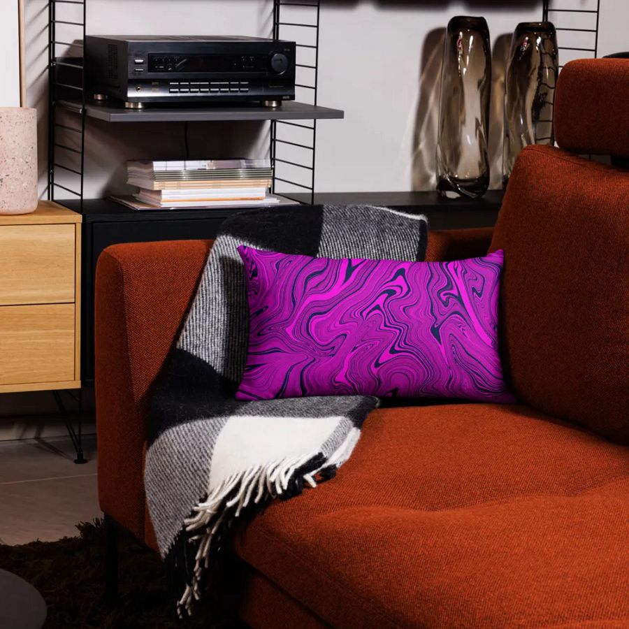 Premium Pillow Case - Purple Liquid Swirls product image (3)
