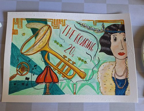 Art from stream

A little 20s inspired painting 

#1920s #flapper #trumpet #champagne #art #goauche #twitchart