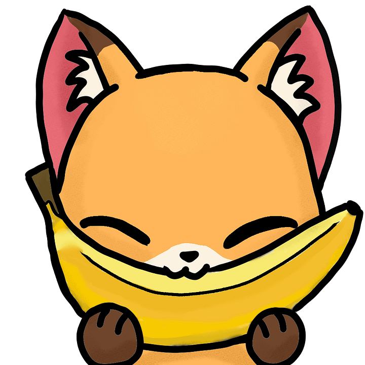 Fox Banana Sticker product image (1)