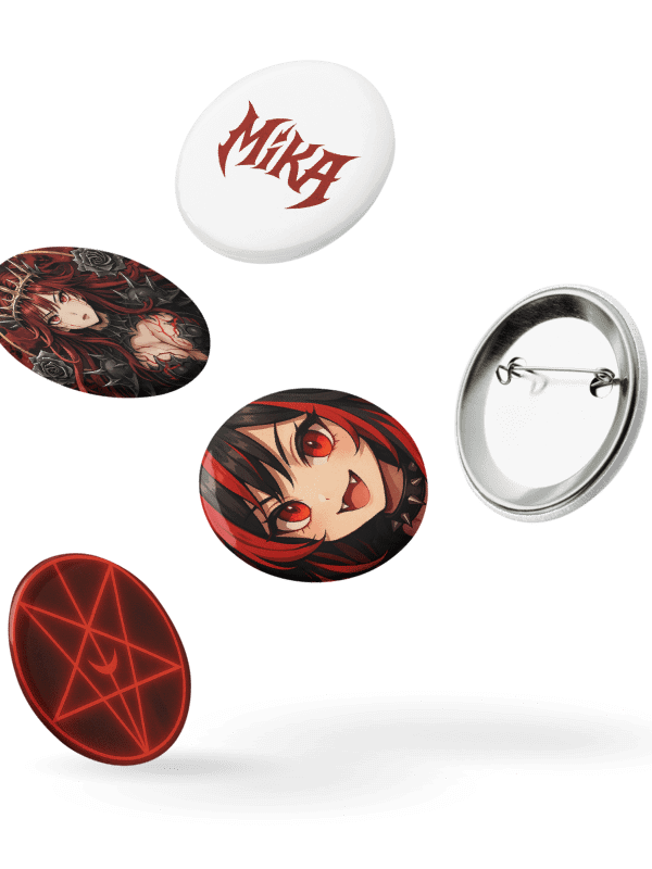 BITE CLUB: Mika Akakuma Button Set product image (6)