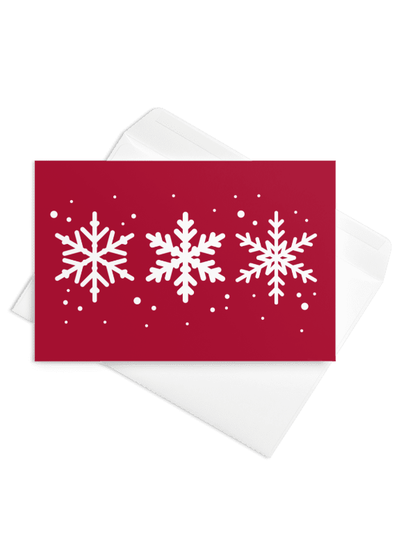 White Snowflakes Greeting Card product image (5)