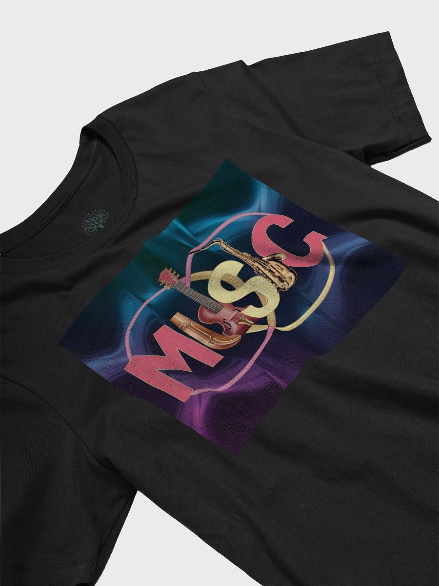 Graphic Grove Unisex Neon Music T-Shirt - Sax & Mic Design product image (5)