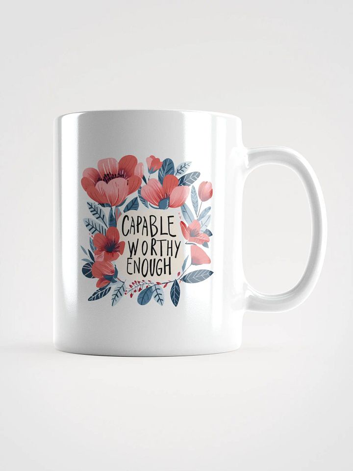 Capable Worthy Enough Coffee Mug product image (1)