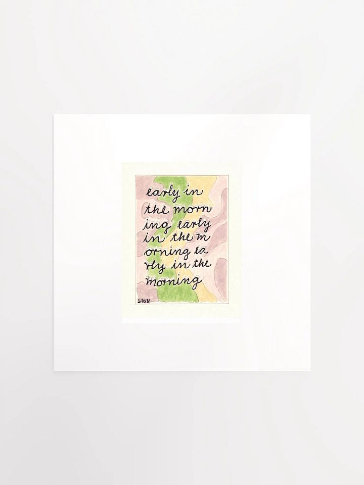 early in the morning panel card print product image (2)