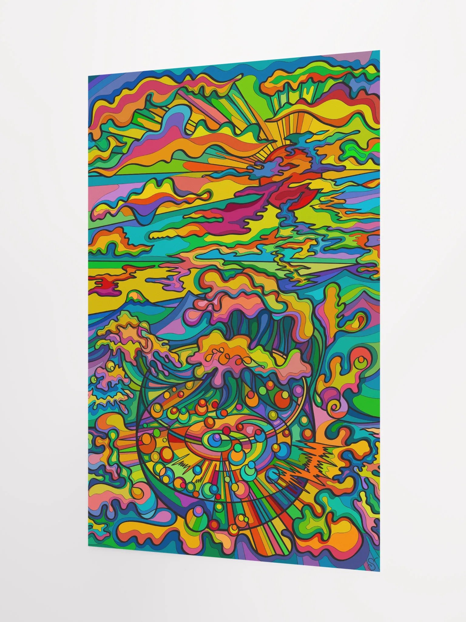 Vibrant Matte Poster Print - Sunset & Glass product image (3)