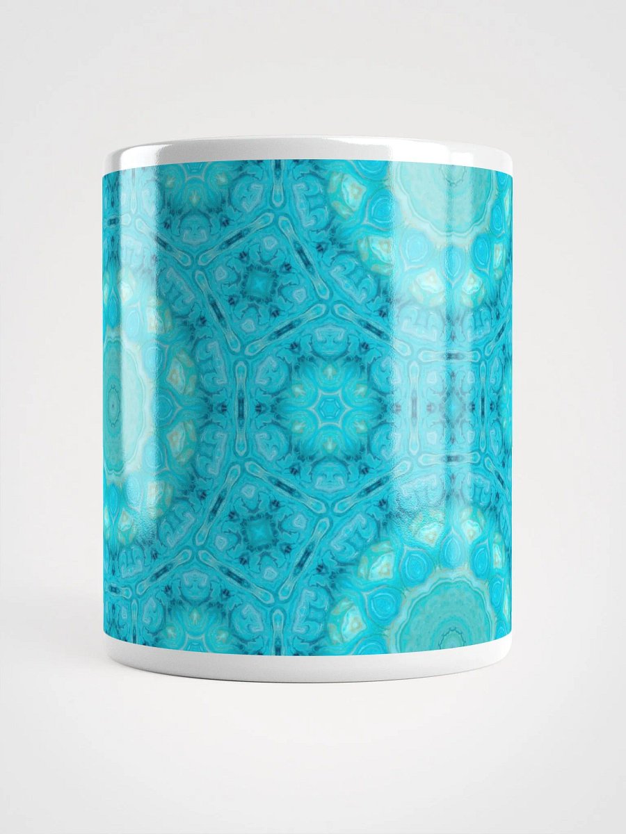 Ethereal light blue circles mug product image (9)