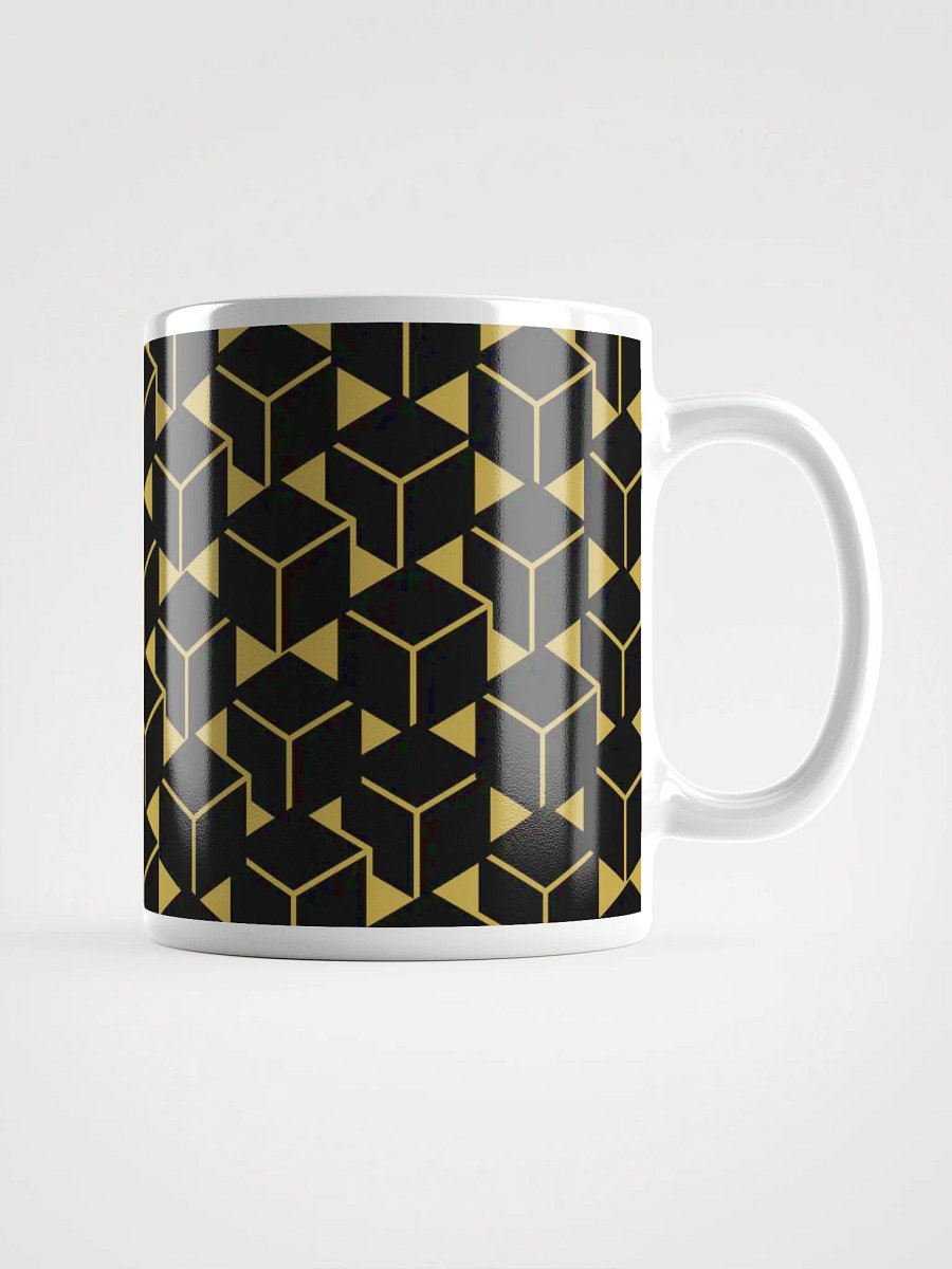 Golden Illusion Geometric Mug product image (1)