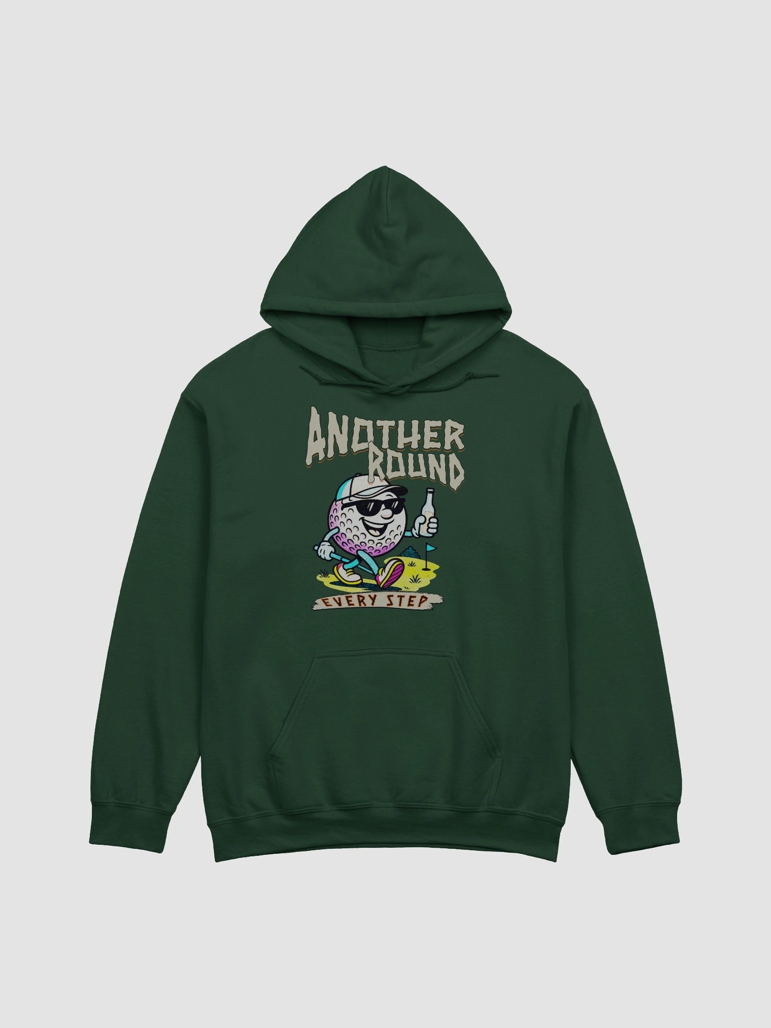 Another Round Every Step Golfing Ball Head Hoodie product image (5)