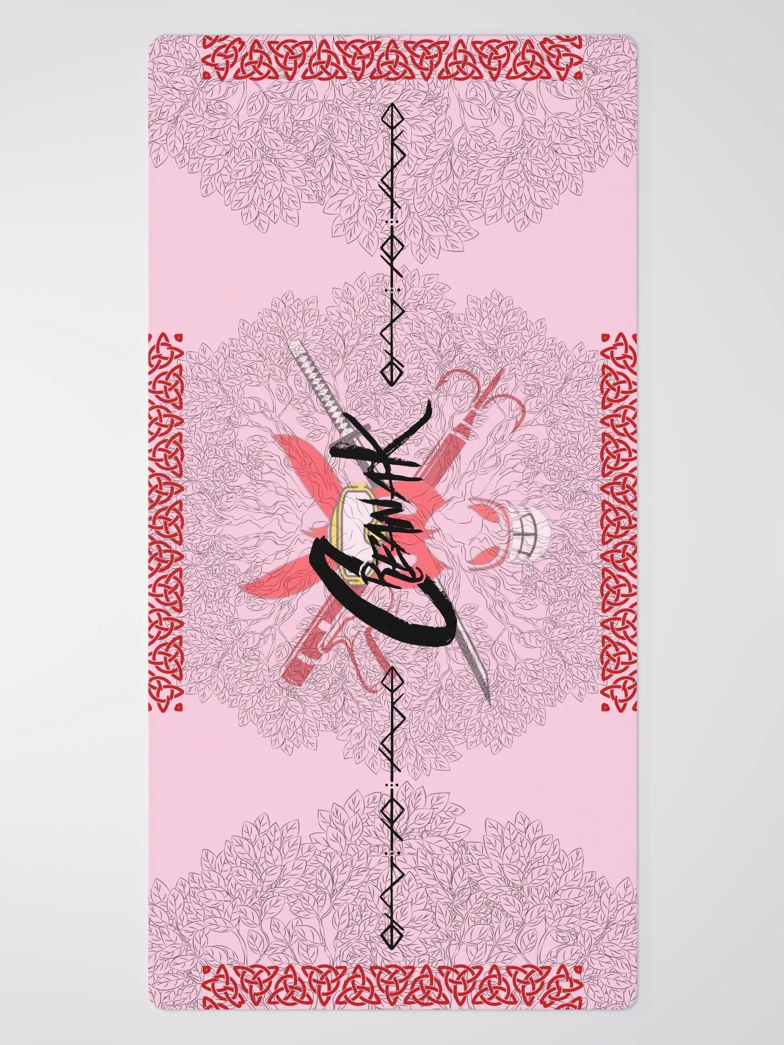 Tree of Yggdrasil(Pink BG) - Polyester product image (2)