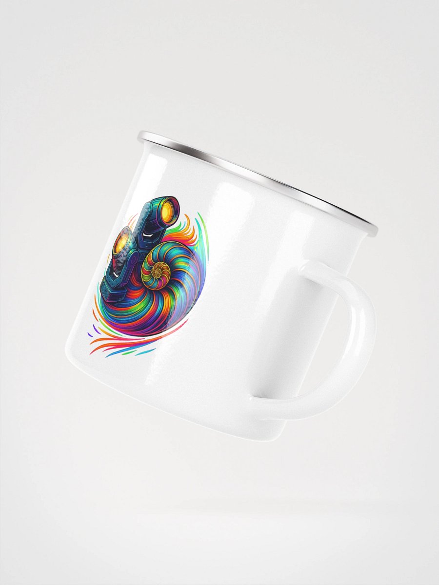 Theatrically Jerry: "Neon Nautilus" Moving Head LightEnamel Mug product image (3)