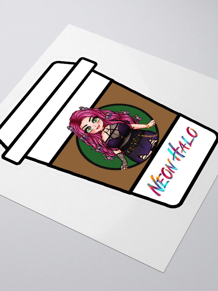Neon Halo Coffee Sticker product image (7)