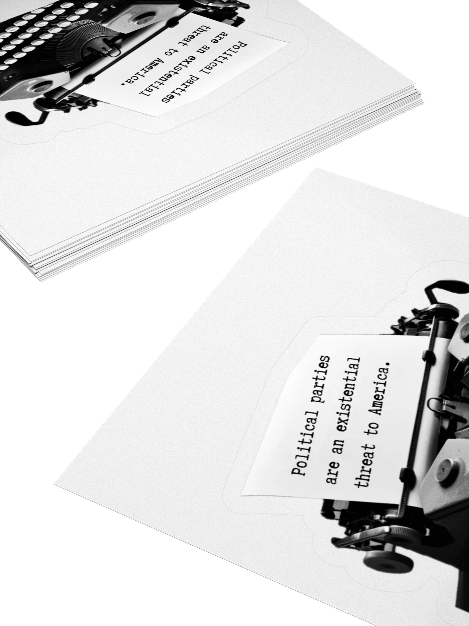 Existential ThreatTypewriter Sticker product image (12)