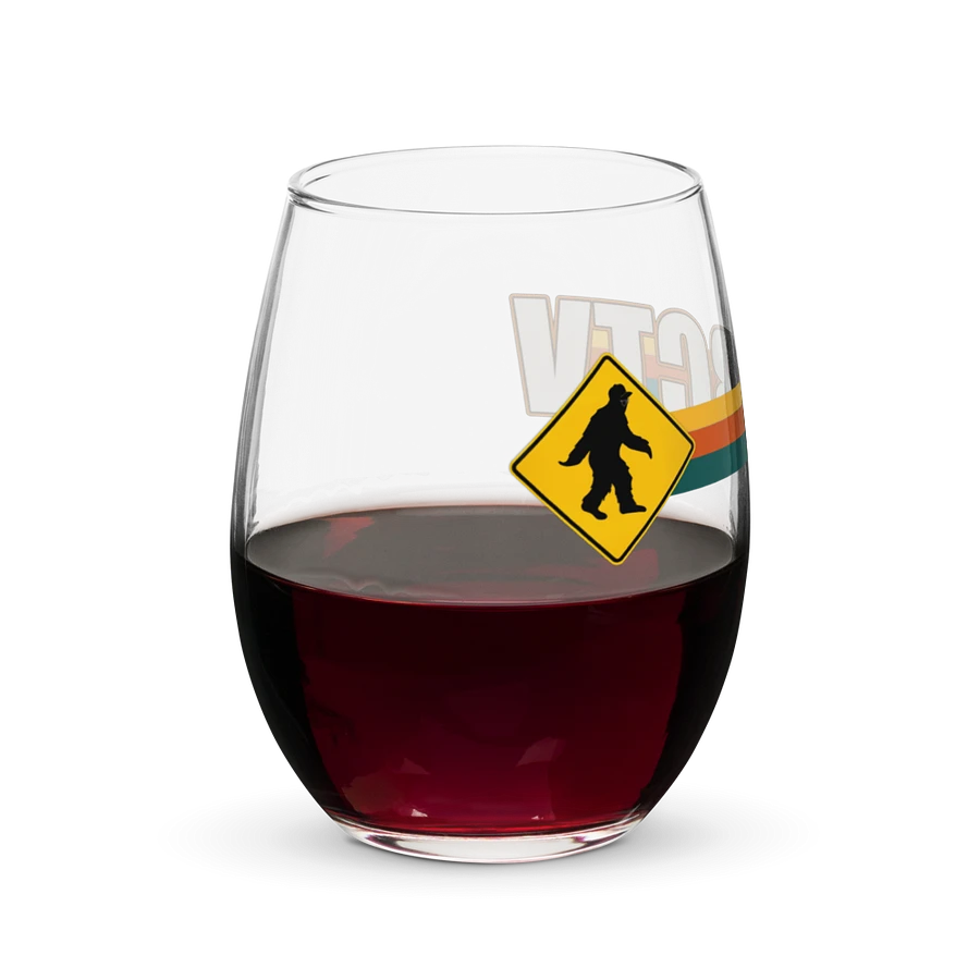 BCTV Oldschool Logo Stemless Wine Glass product image (8)