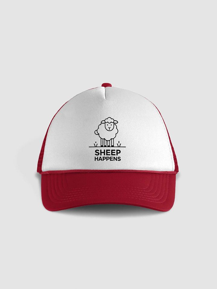 Sheep Happens Foam Trucker Hat product image (1)