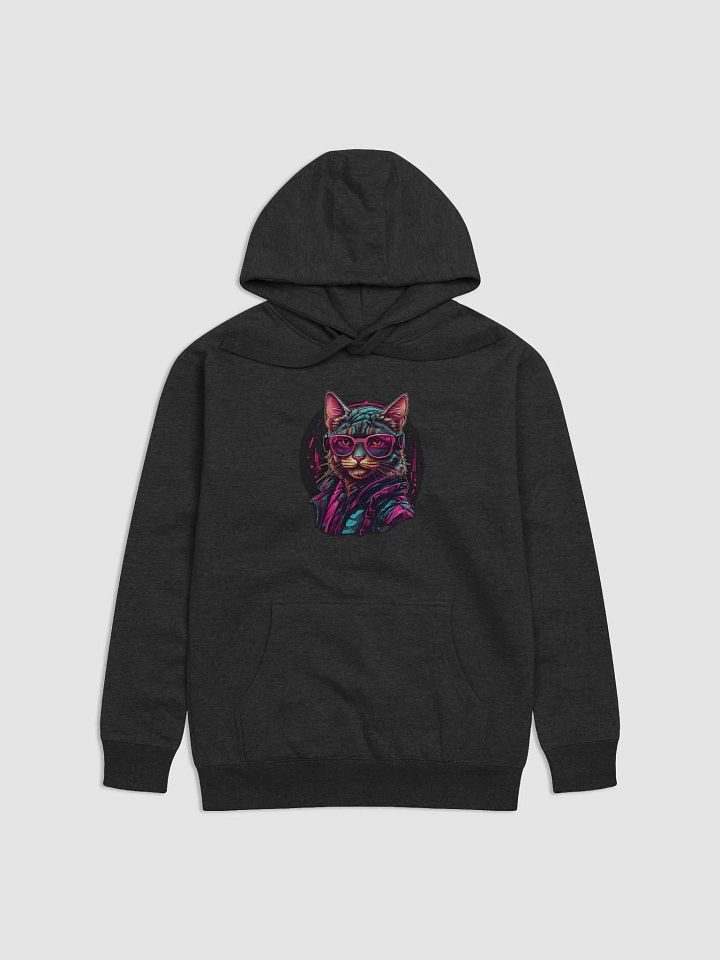 Neon Feline Vibes Hoodie product image (4)